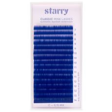 Siniset ripset C 0,15 mm MIX 7-14mm, Ripset, Värilliset ja ruskeat 0,15-0,2